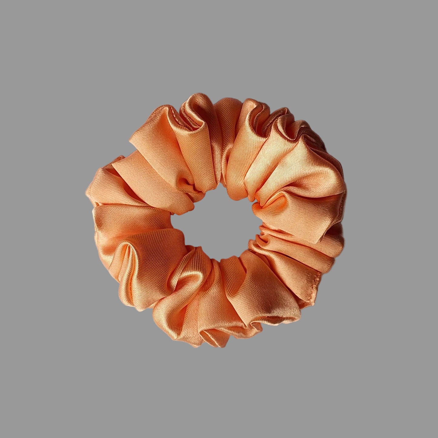 Peach Silk Satin|Size XL,L,M, Skinny Scrunchies