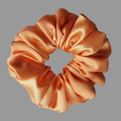 Peach Silk Satin|Size XL,L,M, Skinny Scrunchies